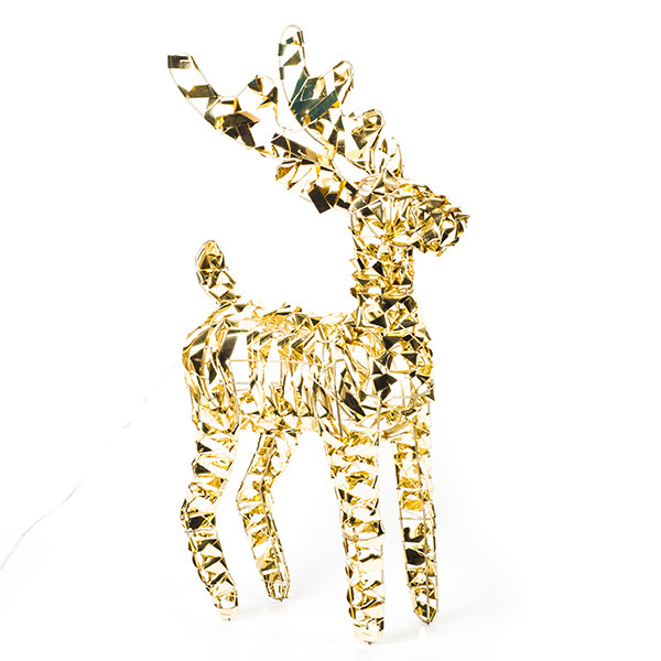 PerfectLED Kerstfiguur rendier | PerfectLED | 24 x 8 x 37 centimeter (Timer, Warm wit, Kunststof/ijzer, Binnen/Buiten, Goud) AMZ112230 K151000774 - 3
