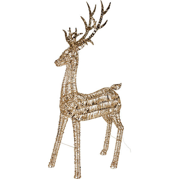 PerfectLED Kerstfiguur rendier | PerfectLED | 270 cm (5200 leds, Timer, Binnen/Buiten, Goud) AMZ143290 K151002169 - 1
