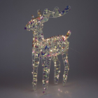 Kerstfiguur rendier | PerfectLED | 36 x 14 x 60 centimeter (Timer, Warm wit, Kunststof/ijzer, Binnen/Buiten, Regenboog)
