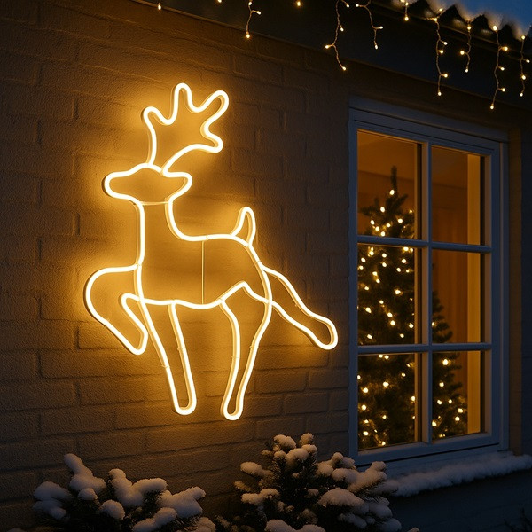 PerfectLED Kerstfiguur rendier | PerfectLED | 54 x 59 cm (Bewegend licht, 343 leds, Netstroom, Timer, Binnen/Buiten) AXD200000 K151001027 - 4