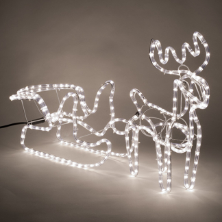 PerfectLED Kerstfiguur rendier met slee | 44 centimeter (324 LEDs, Binnen/Buiten) AXS100000 K150302763 - 