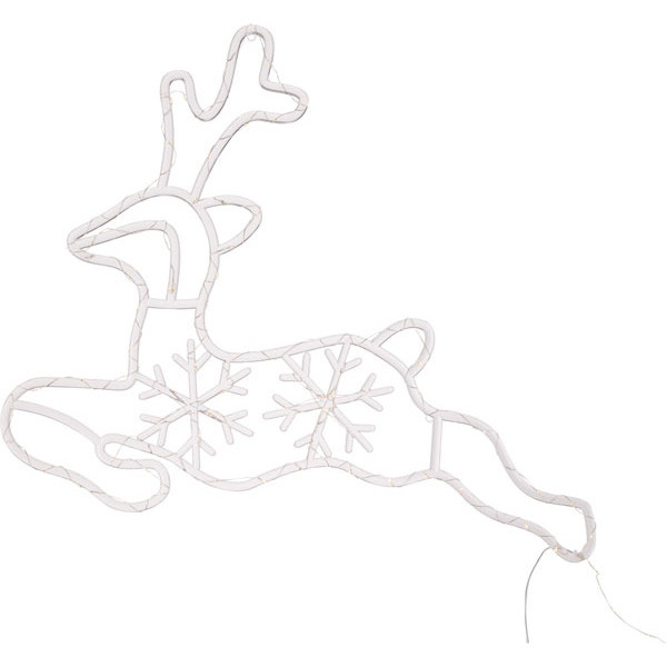 PerfectLED Kerstfiguur rendier met slee | PerfectLED | 130 x 51 cm (180 leds, Timer, Binnen/Buiten) AVX101100 K151002205 - 1