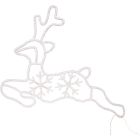 PerfectLED Kerstfiguur rendier met slee | PerfectLED | 130 x 51 cm (180 leds, Timer, Binnen/Buiten) AVX101100 K151002205 - 1