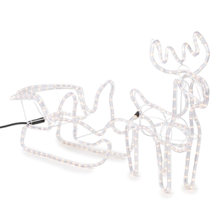 PerfectLED Kerstfiguur rendier met slee | PerfectLED | 44 cm (324 leds, Binnen/Buiten) AXS100000 K150302763 - 2
