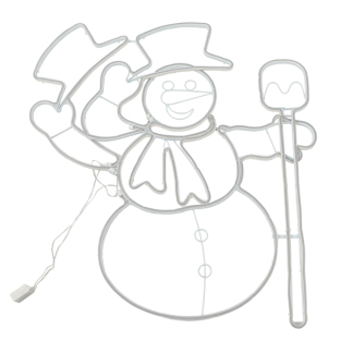 PerfectLED Kerstfiguur sneeuwpop | PerfectLED | 76 x 83 cm (Bewegend licht, 813 leds, Netstroom, Timer, Binnen/Buiten) AXD200050 K151001029 - 2