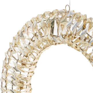 PerfectLED Kerstkrans | PerfectLED | Ø 38 centimeter (Timer, Warm wit, Kunststof/ijzer, Binnen/Buiten, Goud) AMZ112260 K151000776 - 3