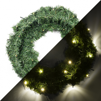 PerfectLED Kerstkrans | PerfectLED | Ø 50 cm (25 leds, Timer, Batterijen, Binnen/Buiten) 767800550 K150302735 - 1