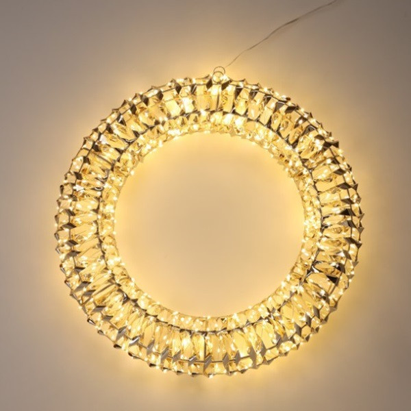 PerfectLED Kerstkrans | PerfectLED | Ø 50 cm (720 leds, Goud, Timer, Netstroom, Binnen/Buiten) AMZ112270 K151000777 - 1