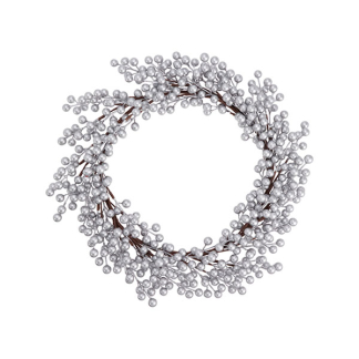 PerfectLED Kerstkrans | PerfectLED | Ø 50 cm (Decoratie, Kunststof, Zilver) MT1001430 K151002262 - 1