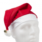 Kerstmuts (Polyester, Rood/Wit)