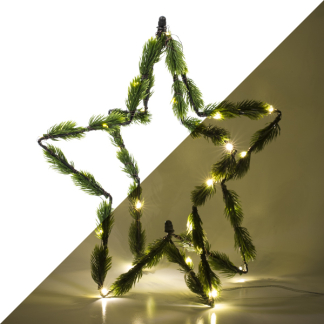 PerfectLED Kerstster met verlichting | 35 x 35 cm (40 leds, Timer, Batterij, Binnen) AMZ105870 K150303873 - 1