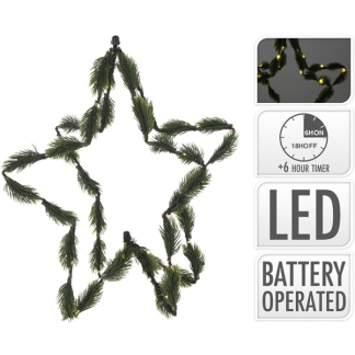 PerfectLED Kerstster met verlichting | 35 x 35 cm (40 leds, Timer, Batterij, Binnen) AMZ105870 K150303873 - 4