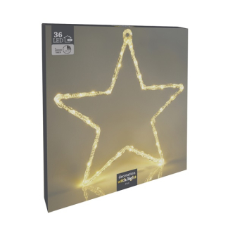 PerfectLED Kerstster met verlichting | 41.5 x 40.5 centimeter (36 leds, Timer, Binnen/Buiten) AX8107210 K150303718 - 3