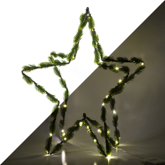 PerfectLED Kerstster met verlichting | 50 x 50 cm (50 leds, Timer, Batterij, Binnen) AMZ105880 K150303874 - 1