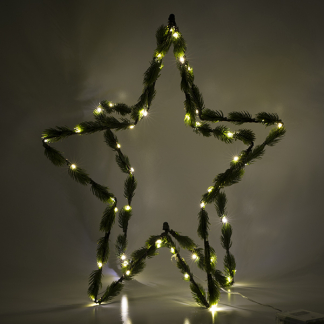 PerfectLED Kerstster met verlichting | 50 x 50 cm (50 leds, Timer, Batterij, Binnen) AMZ105880 K150303874 - 3