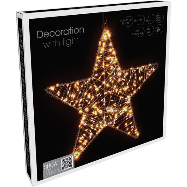 PerfectLED Kerstster met verlichting | PerfectLED | Ø 36 cm (300 micro leds, Timer, Dimfunctie, Binnen/Buiten) AMZ143960 K151002181 - 2