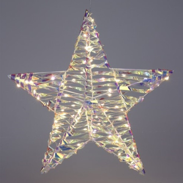 PerfectLED Kerstster met verlichting | PerfectLED | 30 x 8 x 30 cm (40 micro leds, Batterijen, Multicolor, Binnen) AMZ112540 K151000785 - 1