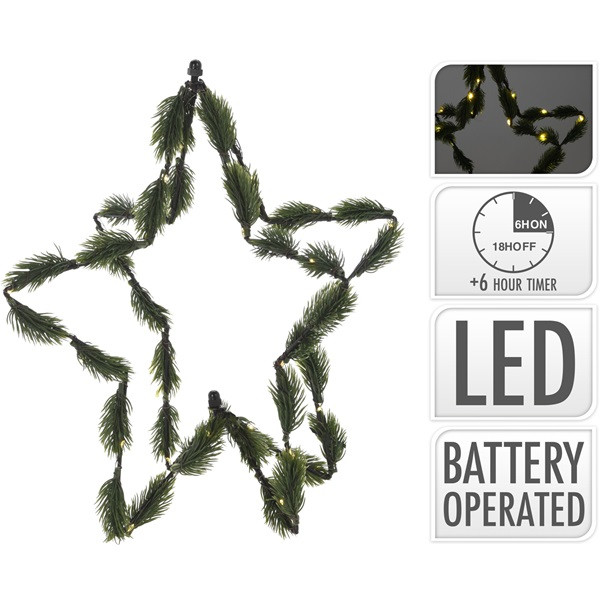 PerfectLED Kerstster met verlichting | PerfectLED | 35 cm (40 leds, Timer, Batterij, Binnen) AMZ105870 K150303873 - 4