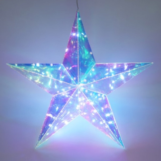PerfectLED Kerstster met verlichting | PerfectLED | 39 x 10 x 37 centimeter (30 micro leds, Batterijen, Multicolor, Binnen) AMZ140000 K151000795 - 1