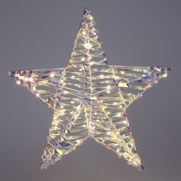 PerfectLED Kerstster met verlichting | PerfectLED | 40 x 9 x 40 cm (60 micro leds, Batterijen, Multicolor, Binnen) AMZ112550 K151000786 - 1
