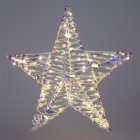 Kerstster met verlichting | PerfectLED | 40 x 9 x 40 cm (60 micro leds, Batterijen, Multicolor, Binnen)