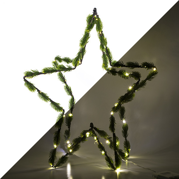PerfectLED Kerstster met verlichting | PerfectLED | 50 x 50 cm (50 leds, Timer, Batterij, Binnen) AMZ105880 K150303874 - 1