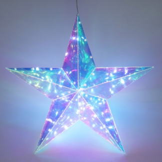 PerfectLED Kerstster met verlichting | PerfectLED | 52 x 14 x 51 cm (40 micro leds, Batterijen, Multicolor, Binnen) AMZ140010 K151000796 - 1