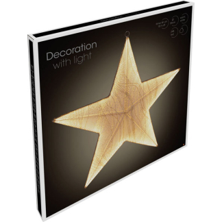 PerfectLED Kerstster met verlichting | PerfectLED | 59 x 59 cm (248 leds, Timer, Binnen, Goud) AMZ143200 K151002168 - 2