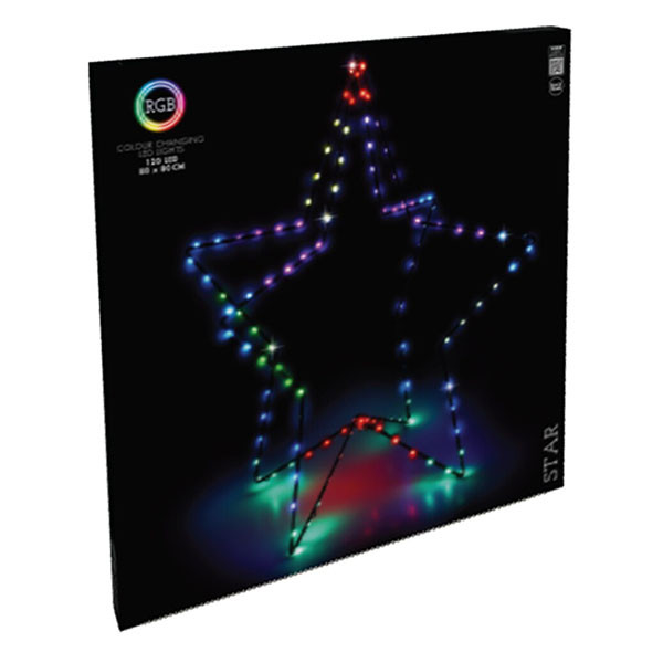 PerfectLED Kerstster met verlichting | PerfectLED | 80 cm (120 leds, RGB, Metaal, Binnen/Buiten) AX5380420 K151000805 - 2