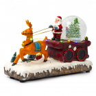 PerfectLED Kersttafereel - Kerstman met rendier (LED, Waterbal, Batterijen, Binnen) ACK100220-2 K151000364
