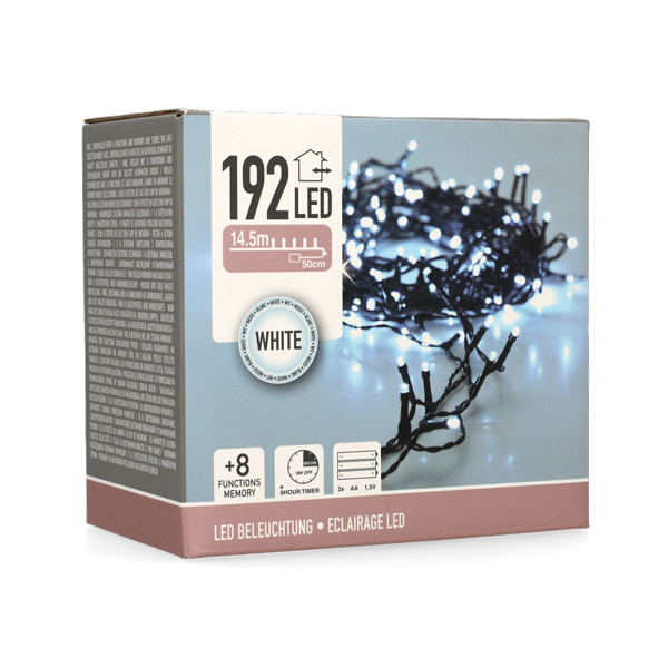 PerfectLED Kerstverlichting op batterijen | 15 meter | PerfectLED (192 leds, Timer, Binnen/Buiten, Koud wit) AX9810060 K151200211 - 8