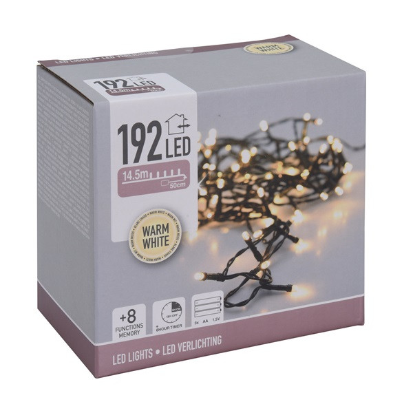 PerfectLED Kerstverlichting op batterijen | 15 meter | PerfectLED (192 leds, Timer, Lichtprogramma's, Binnen/Buiten, Warm wit) AX8415230 AX9810160 K150302027 - 4