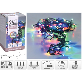 PerfectLED Kerstverlichting op batterijen | 2.3 meter | PerfectLED (24 leds, Binnen/Buiten, Gekleurd) AX8415400 AX9810200 K150303906 - 5