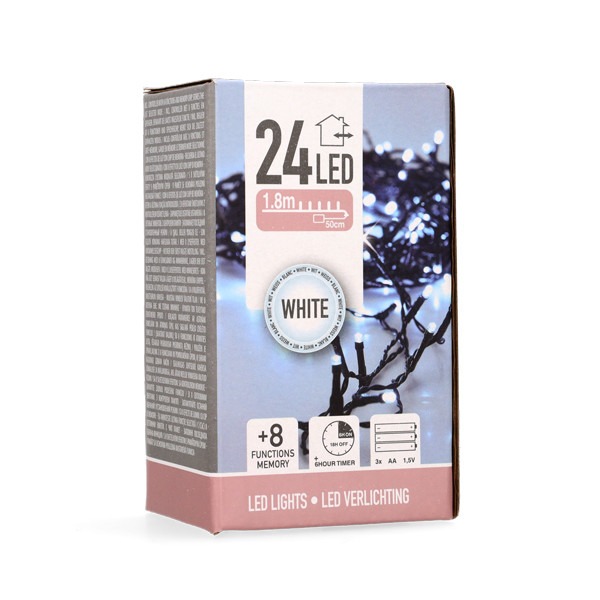 PerfectLED Kerstverlichting op batterijen | 2.3 meter | PerfectLED (24 leds, Timer, Binnen/Buiten, Koud wit) AX9810000 K151200208 - 8