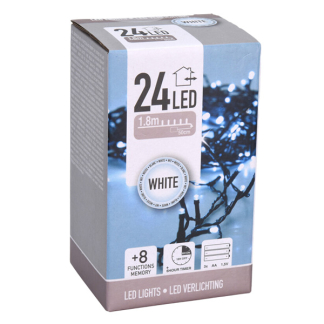 PerfectLED Kerstverlichting op batterijen | 2.3 meter | PerfectLED (24 leds, Timer, Binnen/Buiten, Koud wit) AX9810000 K151200208 - 3