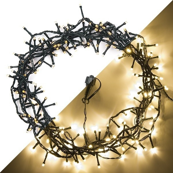 PerfectLED Koppelbare kerstverlichting multi action | Cluster | 6 meter (200 leds, Binnen/Buiten, Warm wit) AX8439970 A150302114 - 1