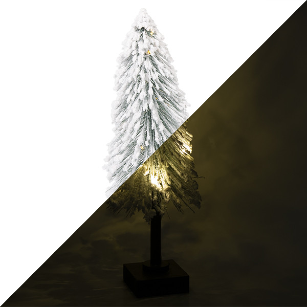 PerfectLED Kunstkerstboom | PerfectLED | 40 cm (10 leds, Besneeuwd, Batterijen, Binnen) DH8043800 K150302750 - 1