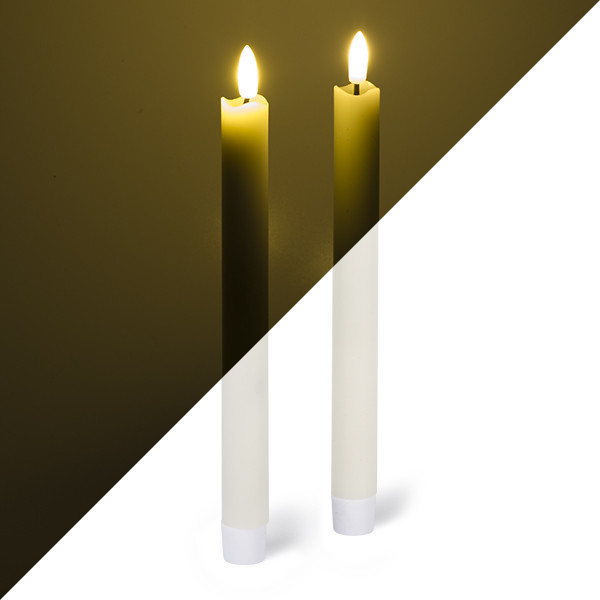 PerfectLED Led dinerkaars | PerfectLED | 23 cm (2 stuks, Bewegende vlam, Ivoor) AX5434510 K150303901 - 1