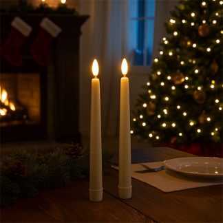 PerfectLED Led dinerkaars | PerfectLED | 27 cm | 2 stuks (Bewegende vlam, Timer, Ivoor) AX5441150 K151000973 - 3