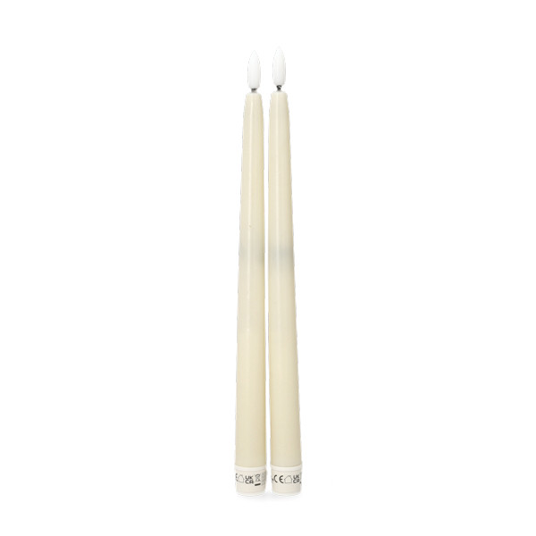 PerfectLED Led dinerkaars | PerfectLED | 27 cm | 2 stuks (Bewegende vlam, Timer, Ivoor) AX5441150 K151000973 - 1