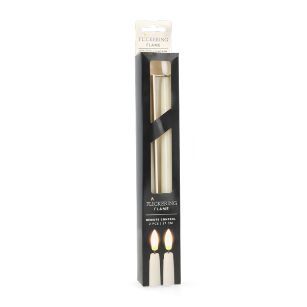 PerfectLED Led dinerkaars | PerfectLED | 27 cm | 2 stuks (Bewegende vlam, Timer, Ivoor) AX5441150 K151000973 - 4