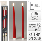 PerfectLED Led dinerkaars | PerfectLED | 27 cm | 2 stuks (Bewegende vlam, Timer, Rood) AX5441250 K151000974 - 6