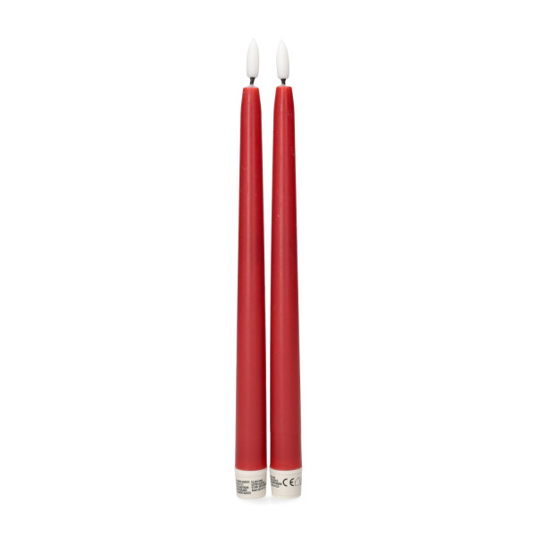 PerfectLED Led dinerkaars | PerfectLED | 27 cm | 2 stuks (Bewegende vlam, Timer, Rood) AX5441250 K151000974 - 1