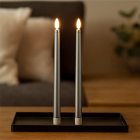 PerfectLED Led dinerkaars | PerfectLED | 27 cm | 2 stuks (Bewegende vlam, Timer, Zilver) AX5441450 K151000976 - 3