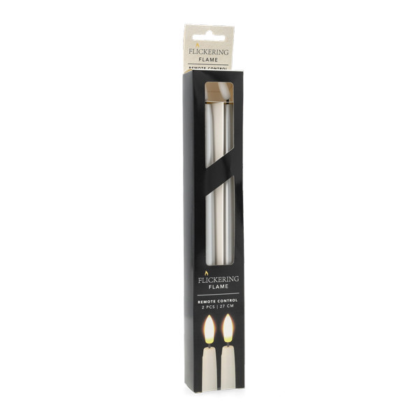 PerfectLED Led dinerkaars | PerfectLED | 27 cm | 2 stuks (Bewegende vlam, Timer, Zilver) AX5441450 K151000976 - 4