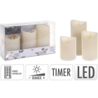 PerfectLED Led kaars | 3 stuks (Bewegende vlam, Afstandsbediening, Timer, Dimbaar) AX5402340 K150302772 - 4