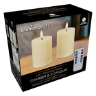 PerfectLED Led kaars | PerfectLED | 2 stuks (Bewegende vlam, Oplaadbaar, Warm wit licht, Wit) AX5444400 K151002235 - 2