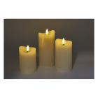 PerfectLED Led kaars | PerfectLED | 3 stuks (Bewegende vlam, Batterijen, Afstandsbediening, Warm wit licht, Wit) AX5432320 K151002228 - 2