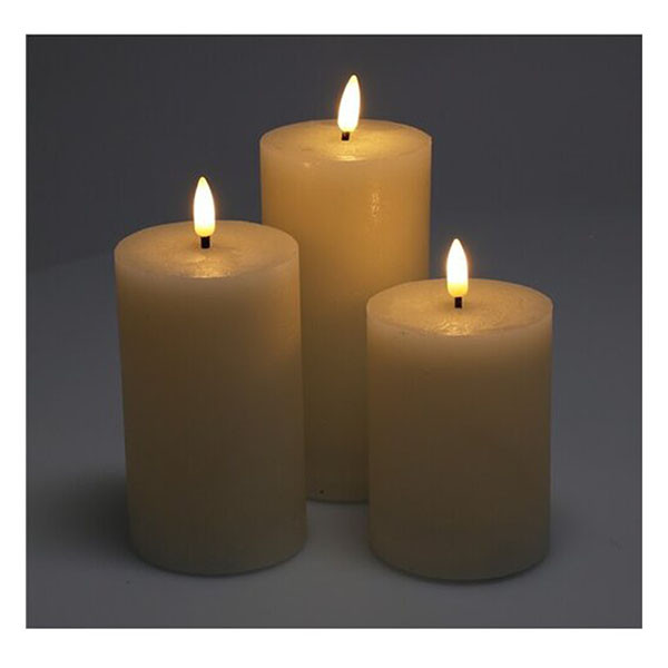 PerfectLED Led kaars | PerfectLED | 3 stuks (Bewegende vlam, Batterijen, Timer, Warm wit licht, Wit) AX5441130 K151002234 - 2