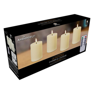 PerfectLED Led kaars | PerfectLED | 3 stuks (Bewegende vlam, Oplaadbaar, Warm wit licht, Wit) AX5444440 K151002238 - 2